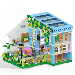 Friends Flowers House Building Block Sets Girls Mini Greenhouse Apartment Kit