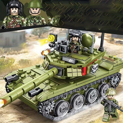 Assembled Tanks Wood Blocks Model 8 16 Military Series 2
