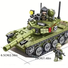 Assembled Tanks Wood Blocks Model 8 16 Military Series 2