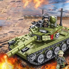 Assembled Tanks Wood Blocks Model 8 16 Military Series 2