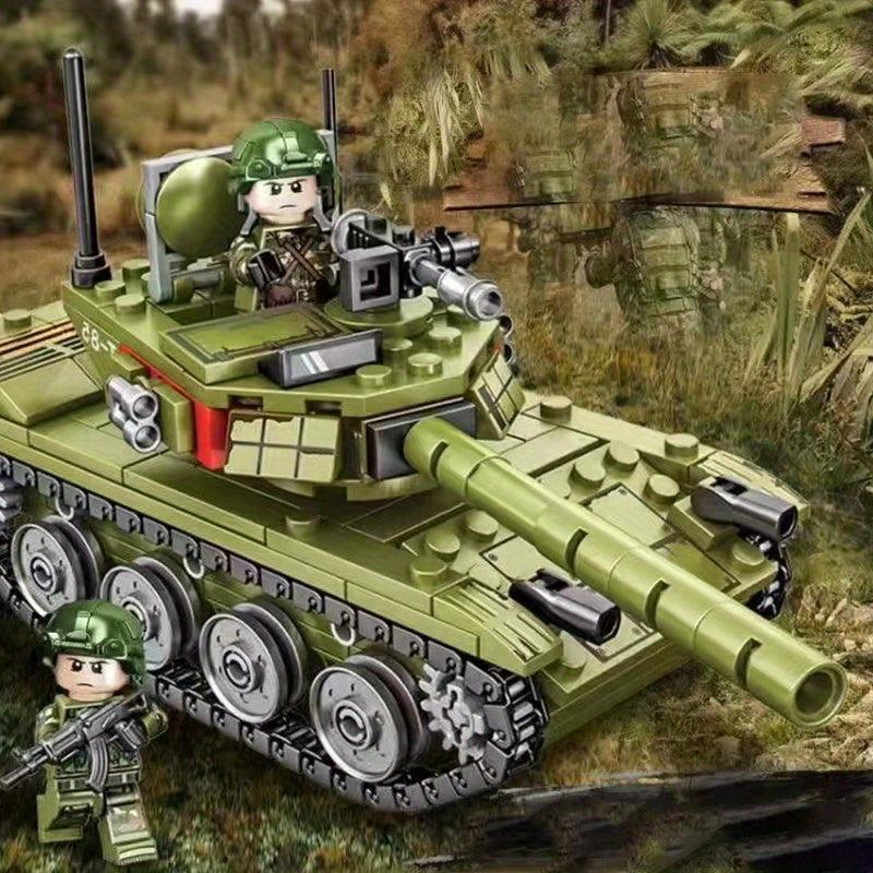 Assembled Tanks Wood Blocks Model 8 16 Military Series 2