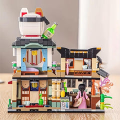 Building Blocks Street View Izakaya Aquatic Product Store