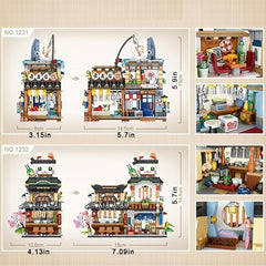 Building Blocks Street View Izakaya Aquatic Product Store