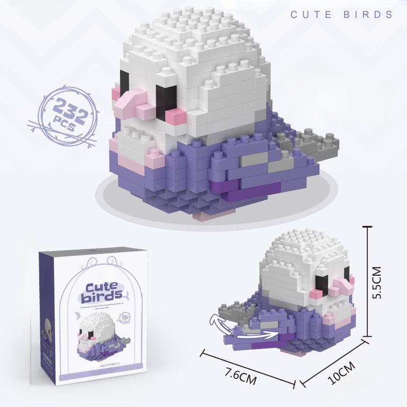 Cartoon Bird Building Blocks DIY Educational Toys Gift For Boys Girls