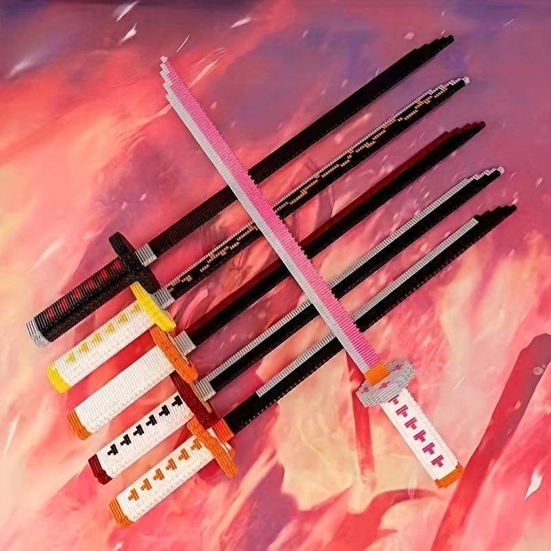 Building Blocks Sheath Sword Stand Model Micro Particle Educational Toy Gift