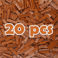 Wooden Grain Printed Tiles in Medium Nougat - Pack of 4