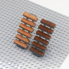 Wooden Grain Printed Tiles in Medium Nougat - Pack of 4