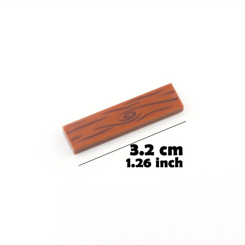 Wooden Grain Printed Tiles in Medium Nougat - Pack of 4