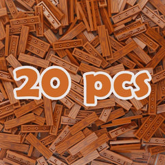 Wooden Grain Printed Tiles in Medium Nougat - Pack of 4