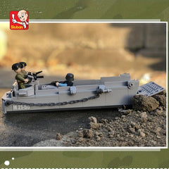 Military Landing Craft Building Blocks Educational Toy Assembled