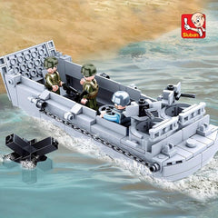 Military Landing Craft Building Blocks Educational Toy Assembled
