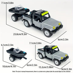 Building Block Car Toys Puzzle Assembly Off-road Vehicle Car Model Toys