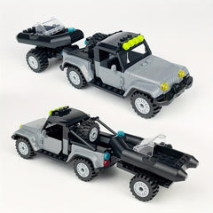 Building Block Car Toys Puzzle Assembly Off-road Vehicle Car Model Toys
