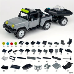 Building Block Car Toys Puzzle Assembly Off-road Vehicle Car Model Toys