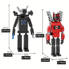 Interactive Toilet Cameraman & Speakerman Action Figures