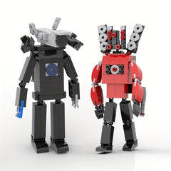Interactive Toilet Cameraman & Speakerman Action Figures