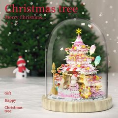 Assembly Building Blocks Christmas Tree Music Box Decorations Toys