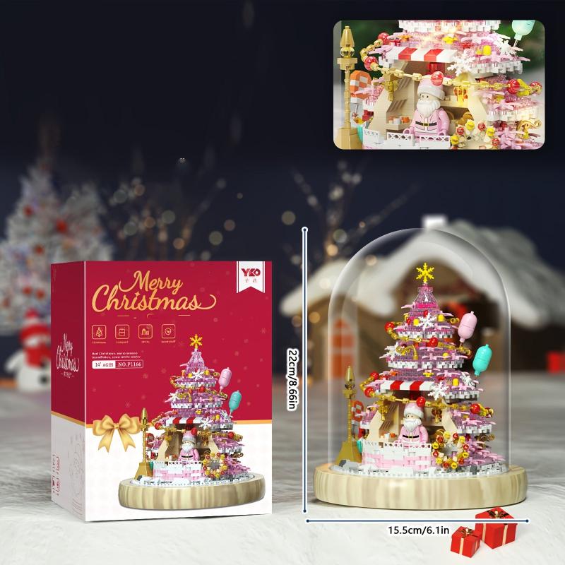 Assembly Building Blocks Christmas Tree Music Box Decorations Toys