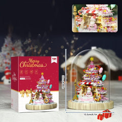 Assembly Building Blocks Christmas Tree Music Box Decorations Toys