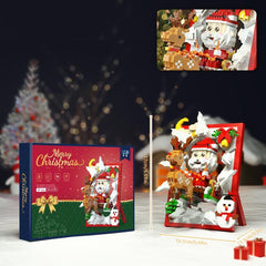 Assembly Building Blocks Christmas Tree Music Box Decorations Toys