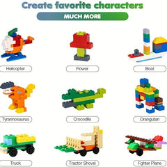 500 Piece Building Bricks Set for Creative Construction