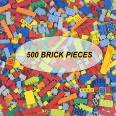 500 Piece Building Bricks Set for Creative Construction
