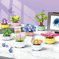 Kids DIY Succulent Potted Plant Building Blocks Kit