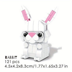 Animal Building Blocks Rabbit Model Toy for Children Halloween