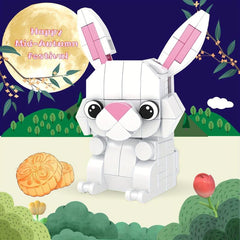 Animal Building Blocks Rabbit Model Toy for Children Halloween