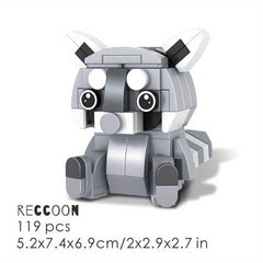 Animal Building Blocks Rabbit Model Toy for Children Halloween
