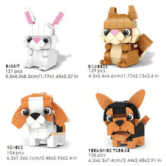 Animal Building Blocks Rabbit Model Toy for Children Halloween