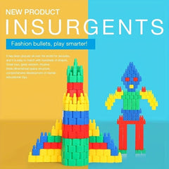 Children's DIY Plastic Bullet Building Blocks