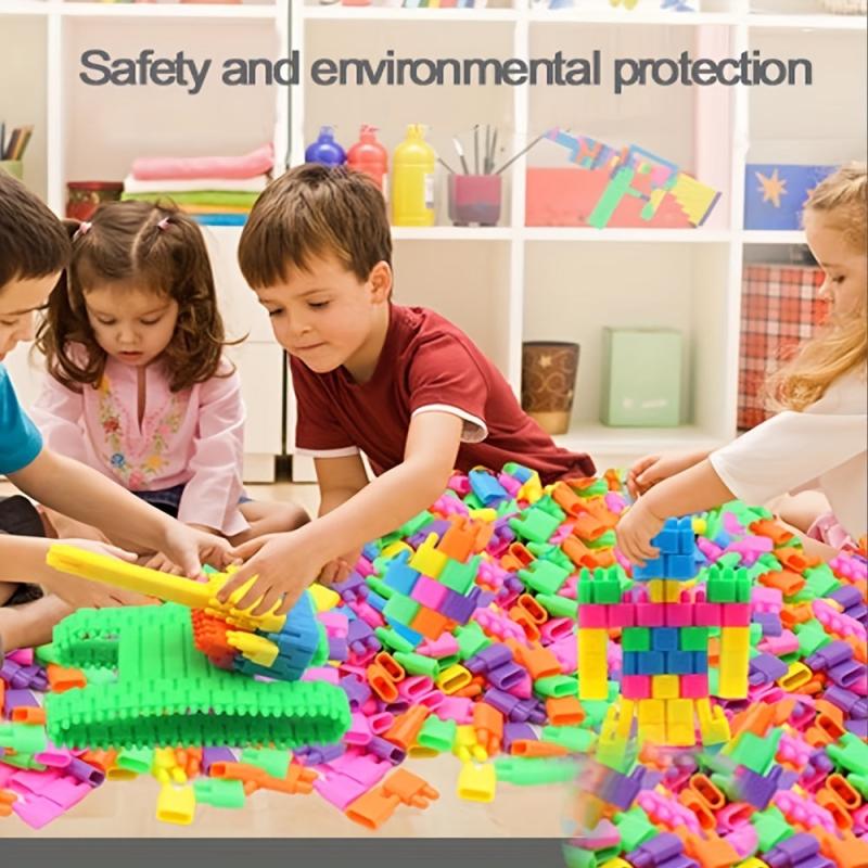 Children's DIY Plastic Bullet Building Blocks