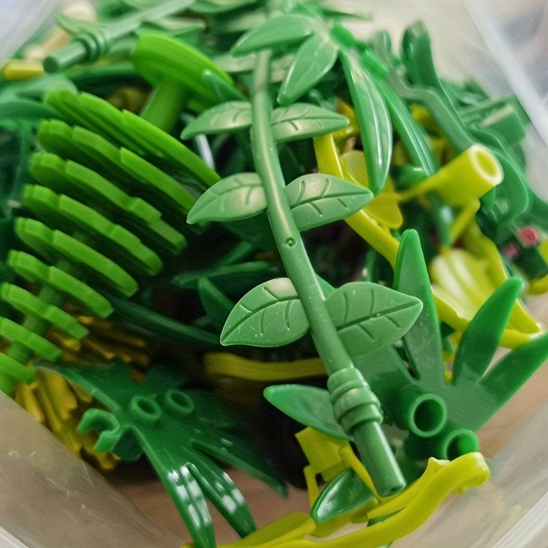 Rain Forest Scene Mix Plant Trees Grass Trees Plants Assembling Building Blocks