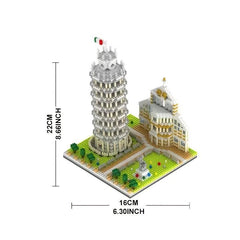 Leaning Tower Of Pisa Architectural Building Blocks