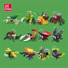 JIE STAR 30 48 Cmsect Animals Party Building Blocks Insect Building Blocks Toys