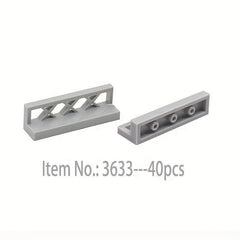 40 Pcs Fence 1x4x1 Building Block Parts Toys Creative Compatible City 3633