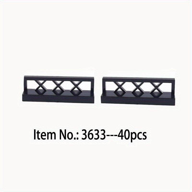 40 Pcs Fence 1x4x1 Building Block Parts Toys Creative Compatible City 3633