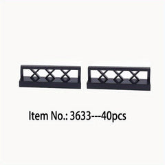 40 Pcs Fence 1x4x1 Building Block Parts Toys Creative Compatible City 3633