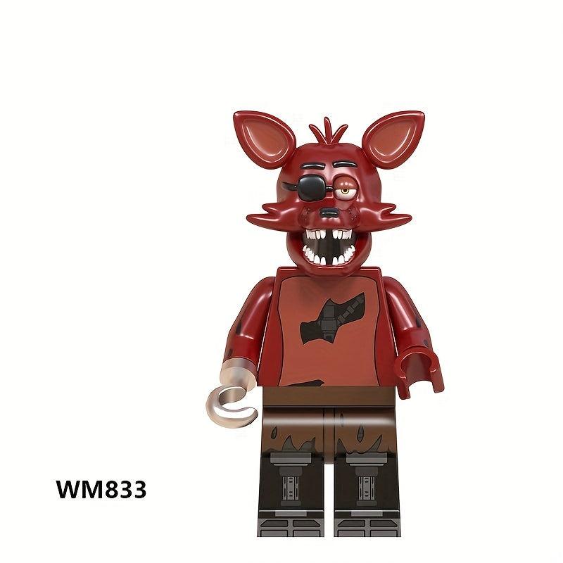 Classic Game Characters Bear Minifigures Brick Blocks Cartoon Toys Kid's