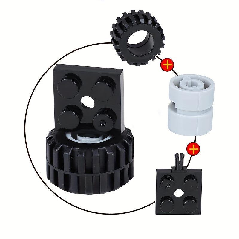 Creative City Wheel Tyre Axle Set Building Blocks for Kids