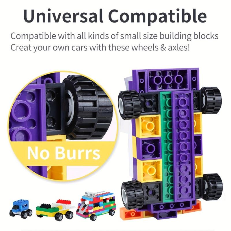 Creative City Wheel Tyre Axle Set Building Blocks for Kids