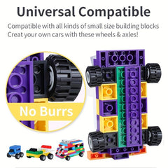 Creative City Wheel Tyre Axle Set Building Blocks for Kids