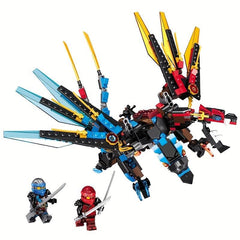 Dragon Building Block Set with 2 Figures and Manual