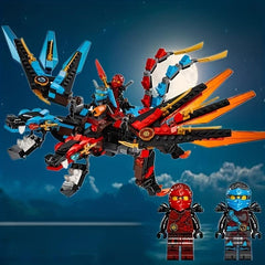 Dragon Building Block Set with 2 Figures and Manual