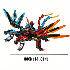 Dragon Building Block Set with 2 Figures and Manual