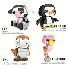 123pcs Koala Animal Building Block Model DIY Building Block Tabletop Decoration