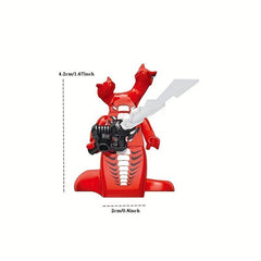 5pcs Mini Characters Building Blocks Action Dolls Educational Toys Gift