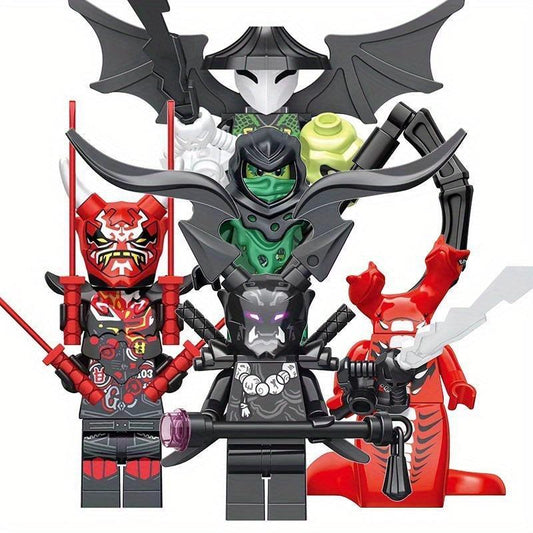 5pcs Mini Characters Building Blocks Action Dolls Educational Toys Gift