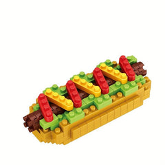 Burger & Chip Cake Puzzle Building Block Kids Gift
